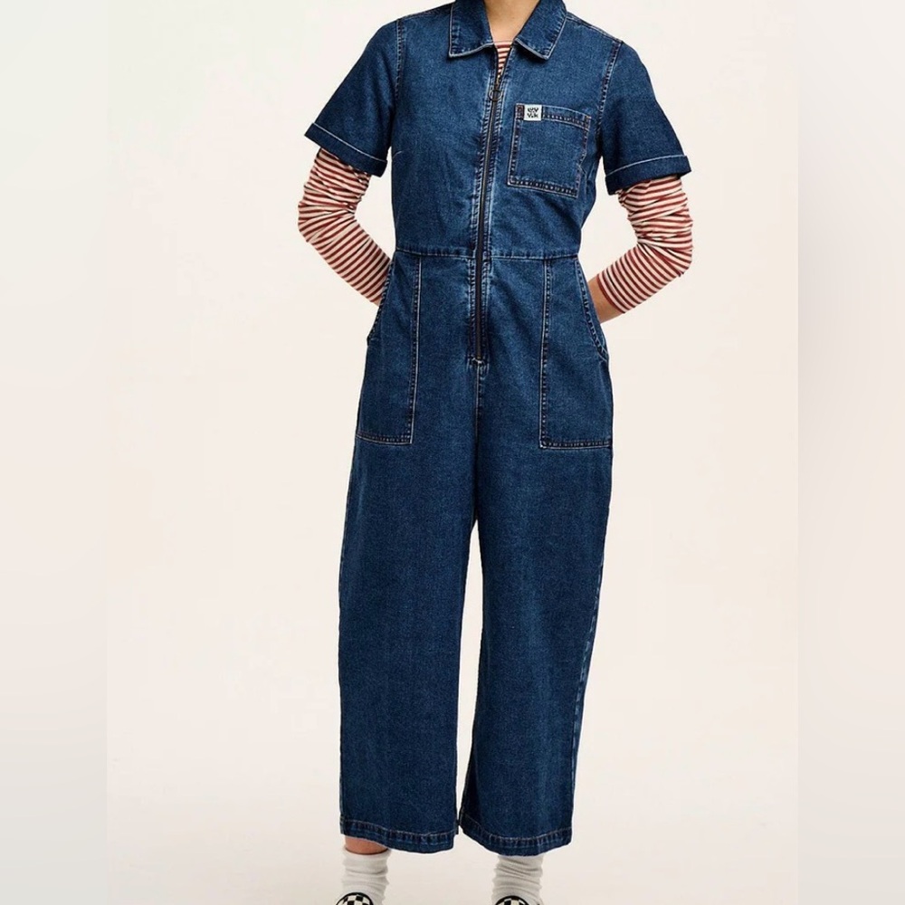 Lucy & Yak Denim Ragan Jumpsuit